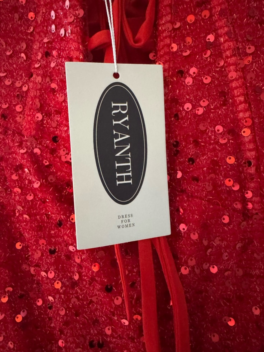 Red Sequin Strapless Corset GownđĽ Beaded Slit Train Prom Wedding Guest - Picture 8 of 8